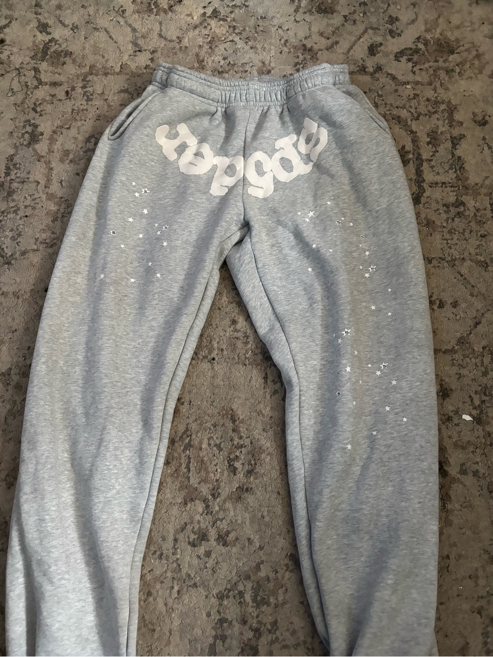 Kids Light Gray Star Accent Joggers